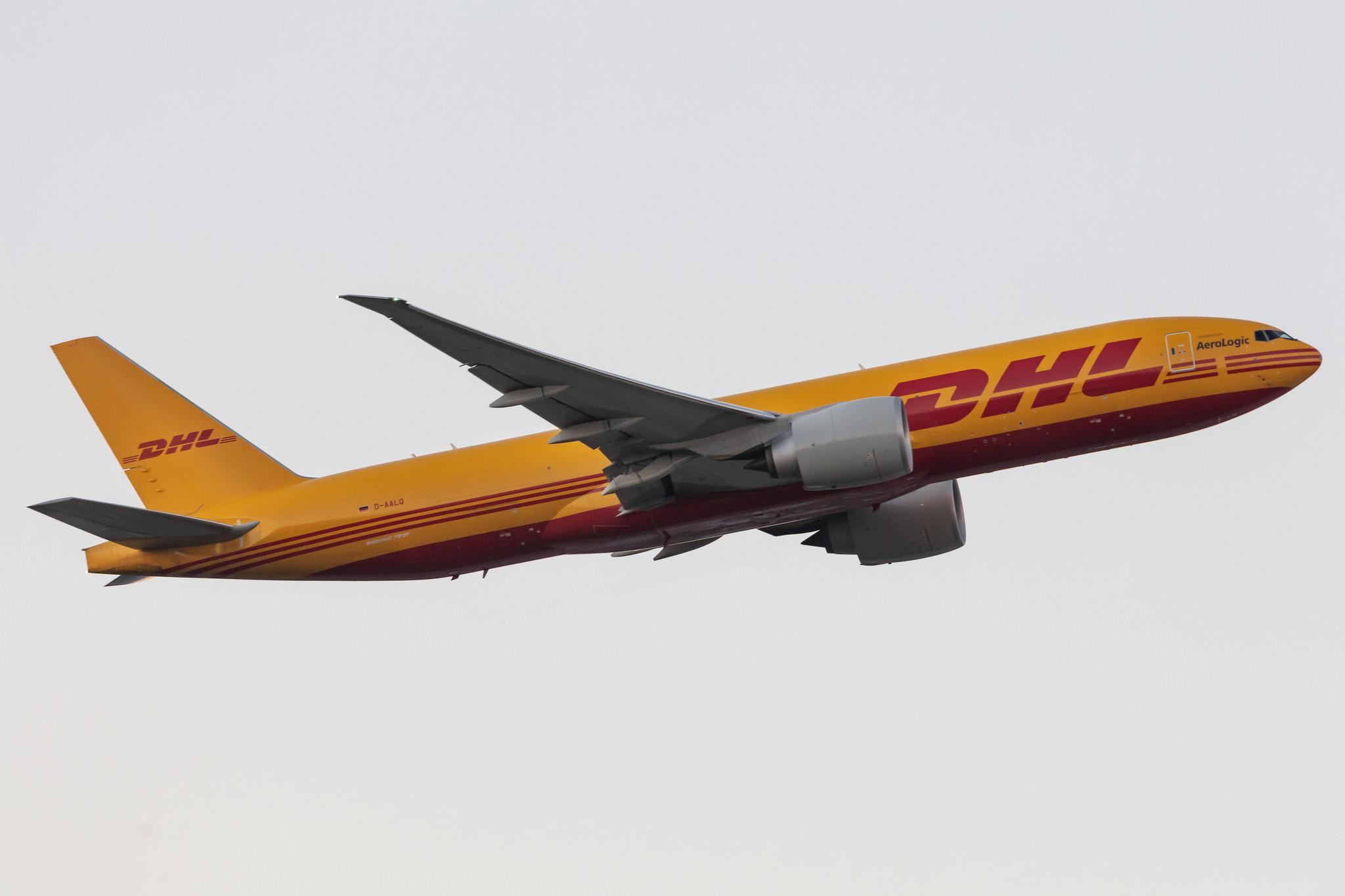 Frankfurt Airport: DHL (D0 / DHK) | Operator: AeroLogic |  Boeing 777-F B77L | D-AALQ | MSN 66088