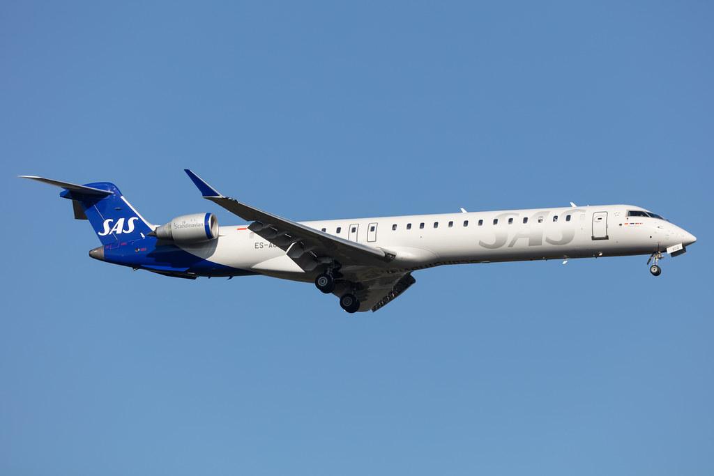 Frankfurt Airport: SAS (SK / SAS) | Operator: Xfly |  Mitsubishi CRJ-900LR CRJ9 | ES-ACG | MSN 15277