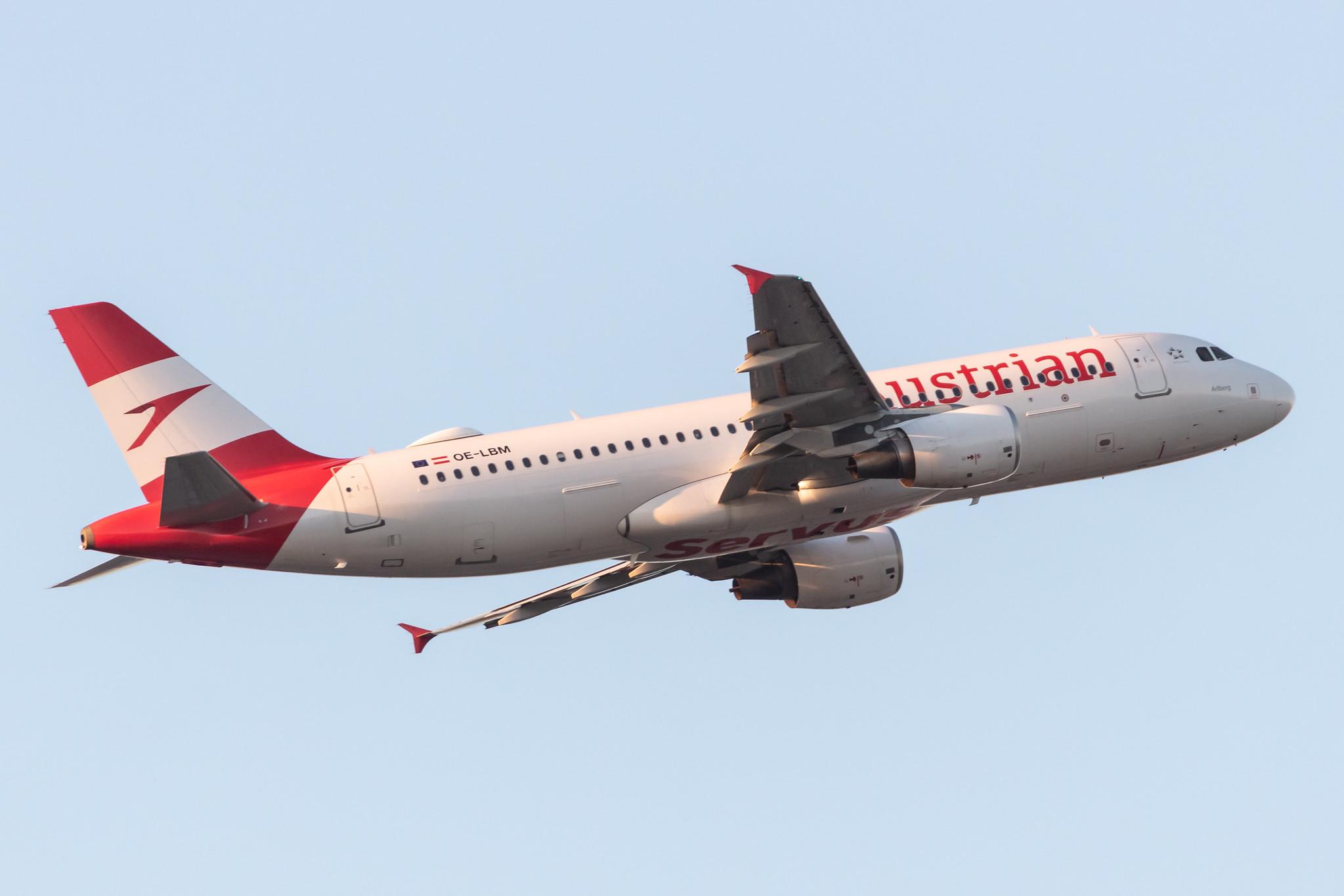 Frankfurt Airport: Austrian Airlines (OS / AUA) |  Airbus A320-214 A320 | OE-LBM | MSN 1504