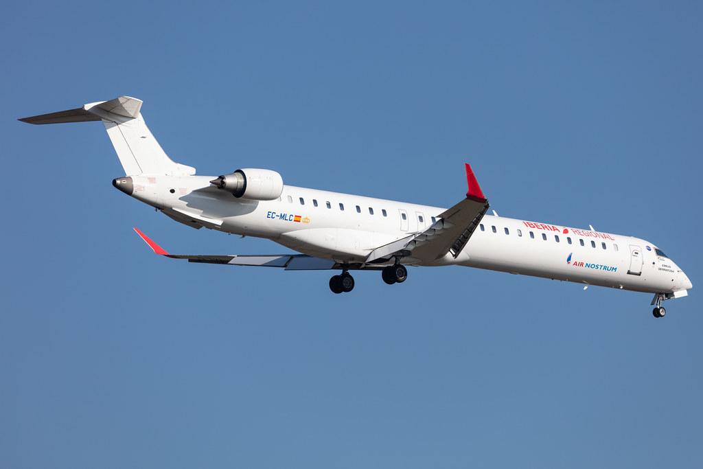 Frankfurt Airport: Iberia Regional (IB / IBE) | Operator: Air Nostrum |  Mitsubishi CRJ-1000 CRJX | EC-MLC | MSN 19048