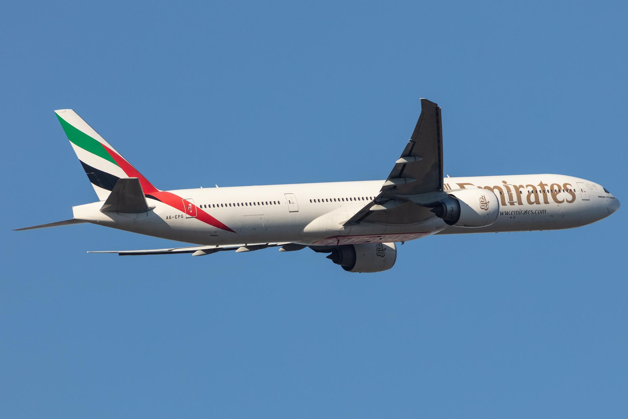 Frankfurt Airport: Emirates (EK / UAE) |  Boeing 777-31H(ER) B77W | A6-EPG | MSN 42326