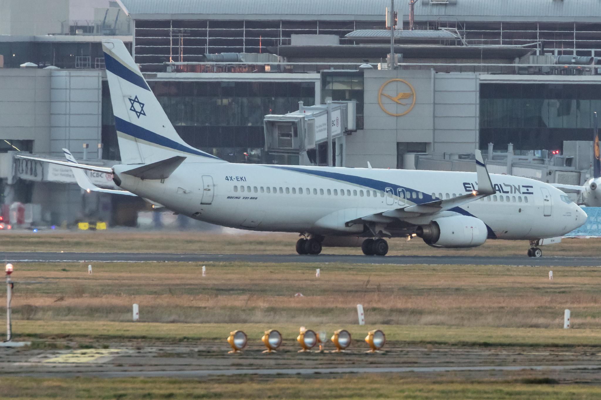 Frankfurt Airport: El Al (LY / ELY) |  Boeing 737-86N B738 | 4X-EKI | MSN 28587
