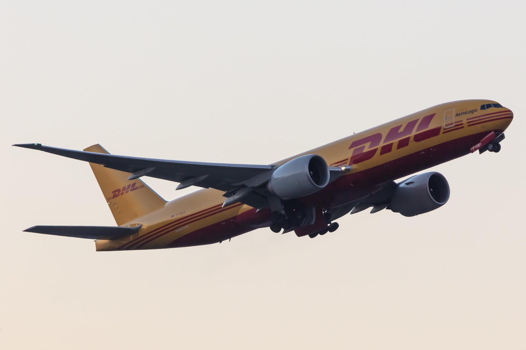 Frankfurt Airport: DHL (D0 / DHK) | Operator: AeroLogic |  Boeing 777-F B77L | D-AALQ | MSN 66088