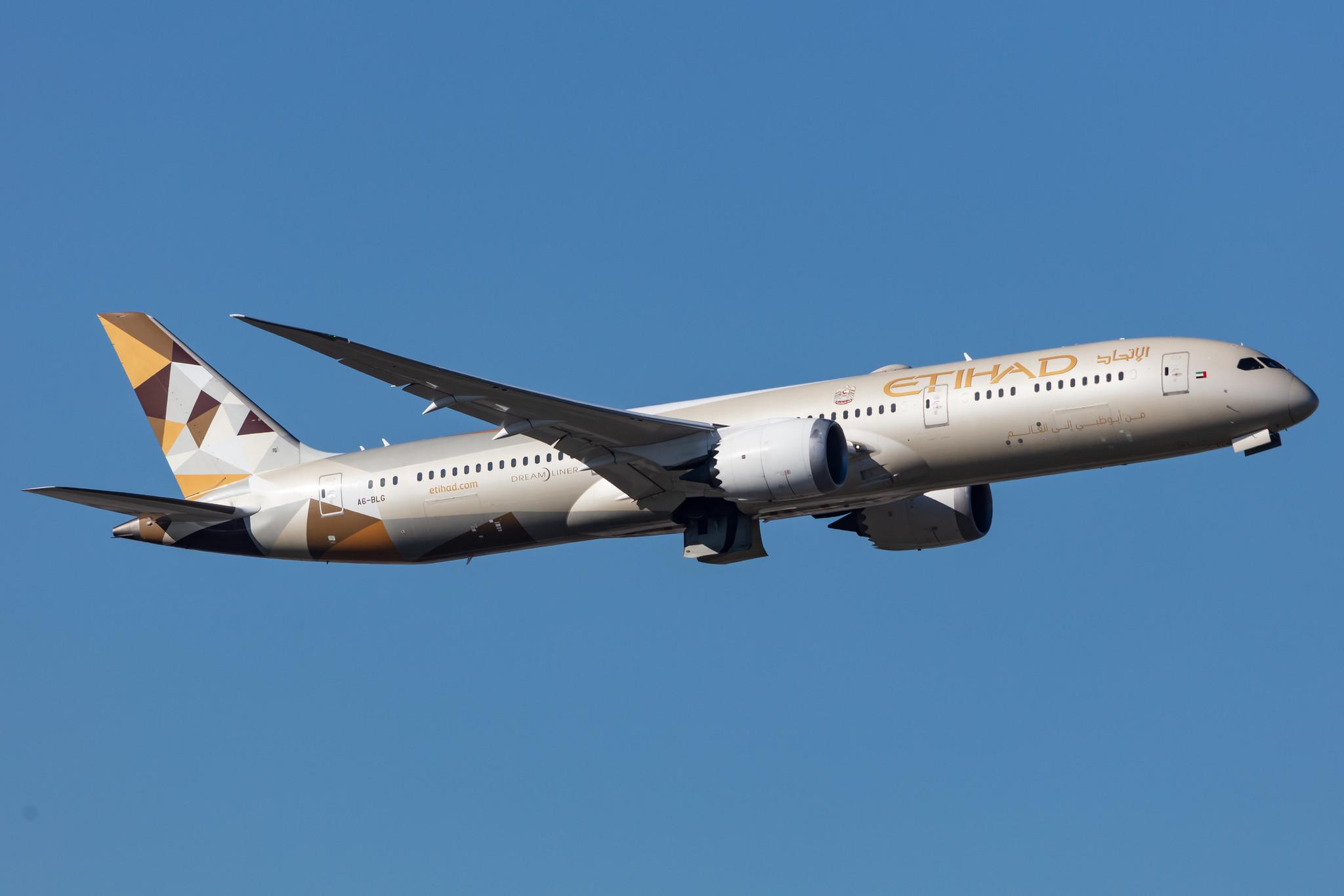 Frankfurt Airport: Etihad Airways (EY / ETD) |  Boeing 787-9 Dreamliner B789 | A6-BLG | MSN 39652