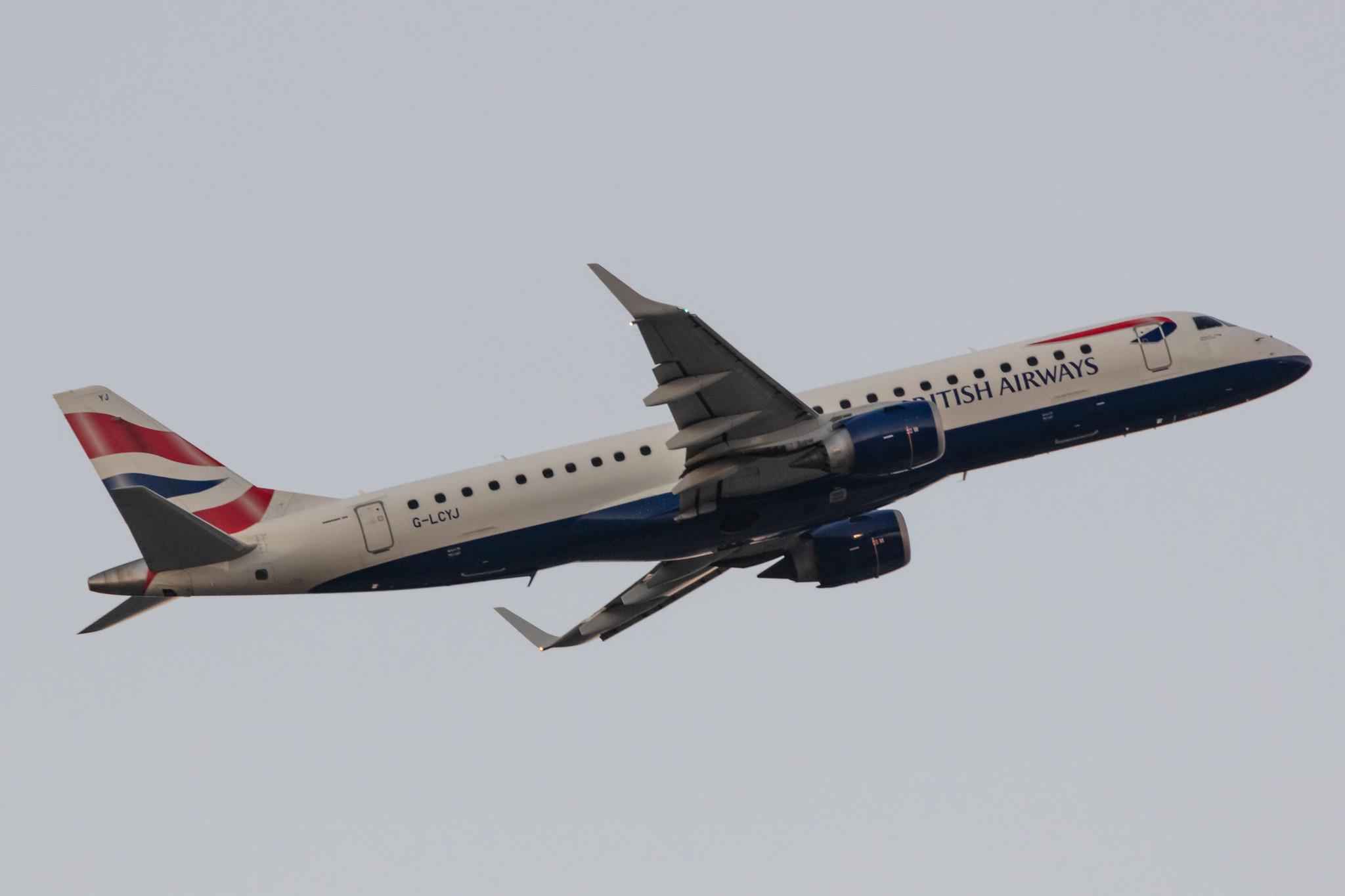Frankfurt Airport: British Airways (BA / BAW) | Operator: BA CityFlyer |  Embraer E190SR E190 | G-LCYJ | MSN 19000339