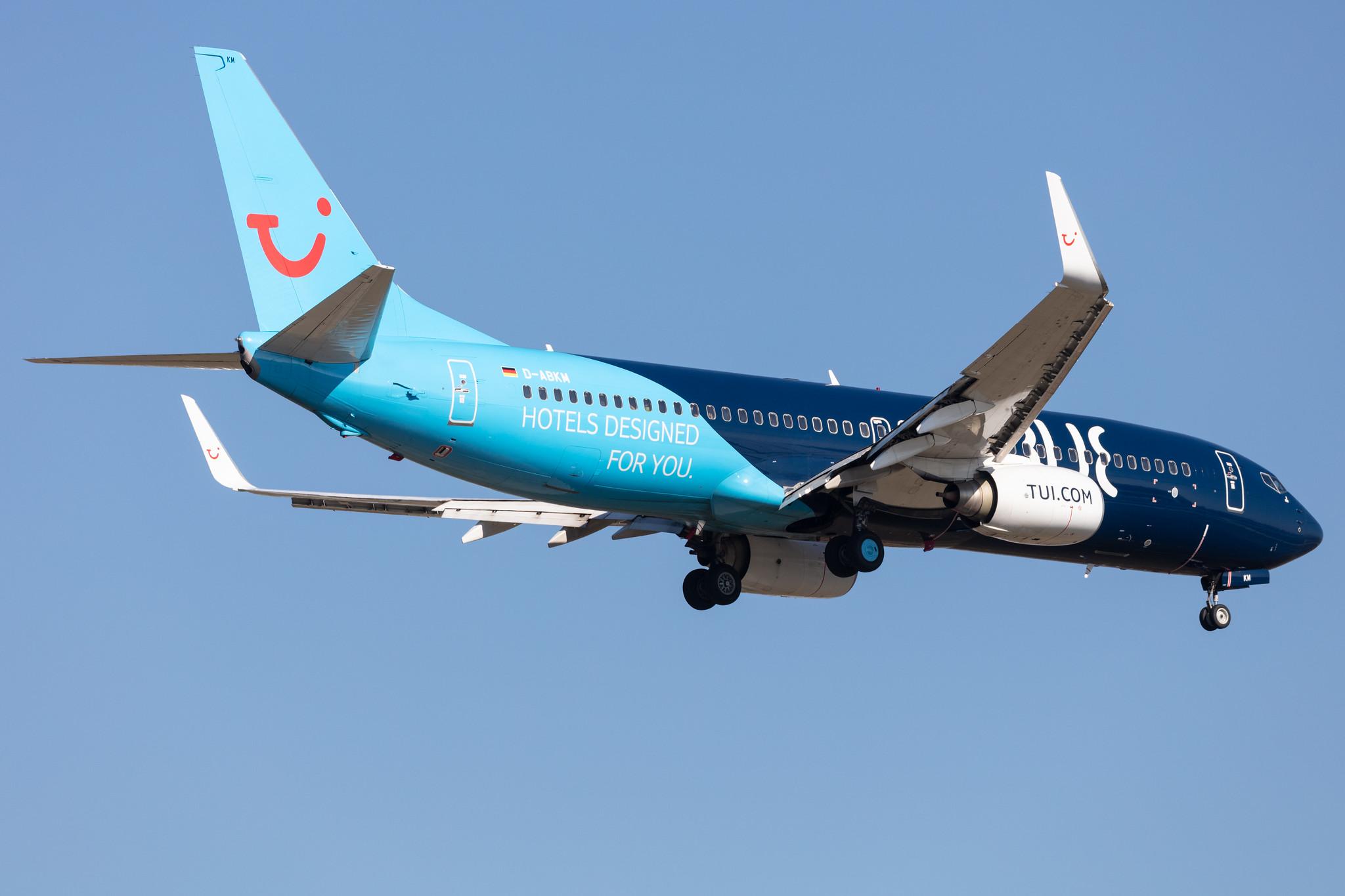 Frankfurt Airport: TUI (X3 / TUI) |  Livery: TUI Blue Livery | Operator: TUI fly |  Boeing 737-86J B738 | D-ABKM | MSN 37755