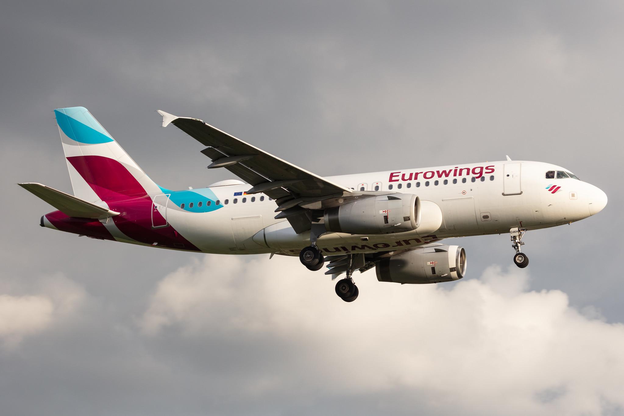 Hamburg Airport: Eurowings (EW / EWG) |  Airbus A319-132 A319 | D-AGWH | MSN 3352