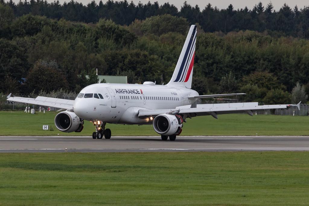 Hamburg Airport: Air France (AF / AFR) |  Airbus A318-111 A318 | F-GUGN | MSN 2918