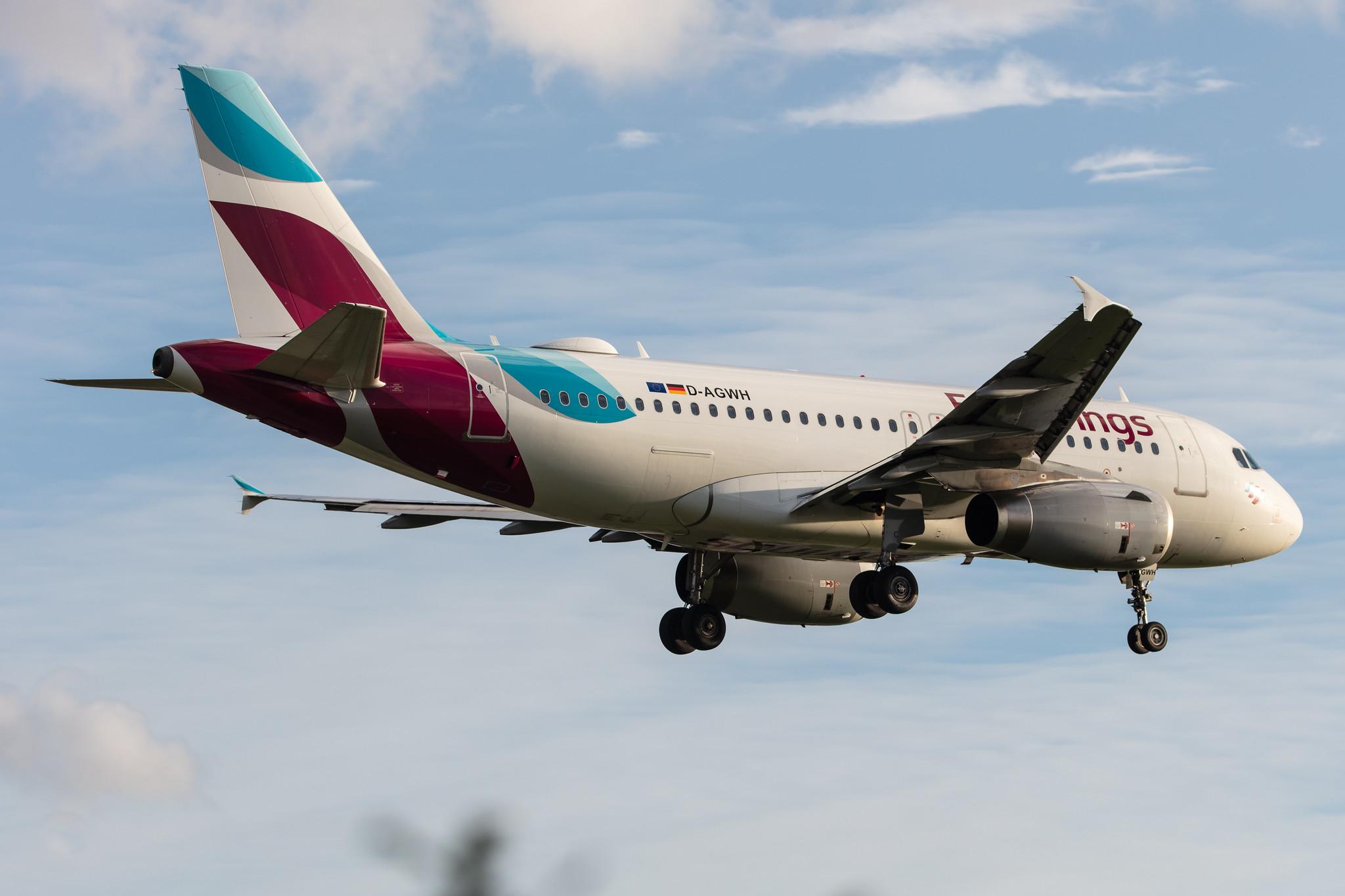 Hamburg Airport: Eurowings (EW / EWG) |  Airbus A319-132 A319 | D-AGWH | MSN 3352