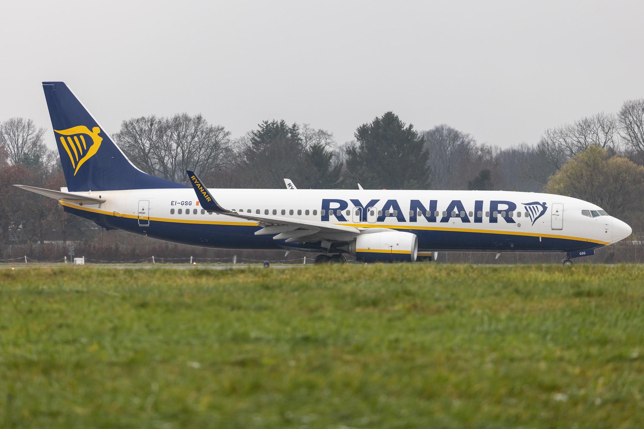Hamburg Airport: Ryanair (FR / RYR) |  Boeing 737-8AS B738 | EI-GSG | MSN 44849