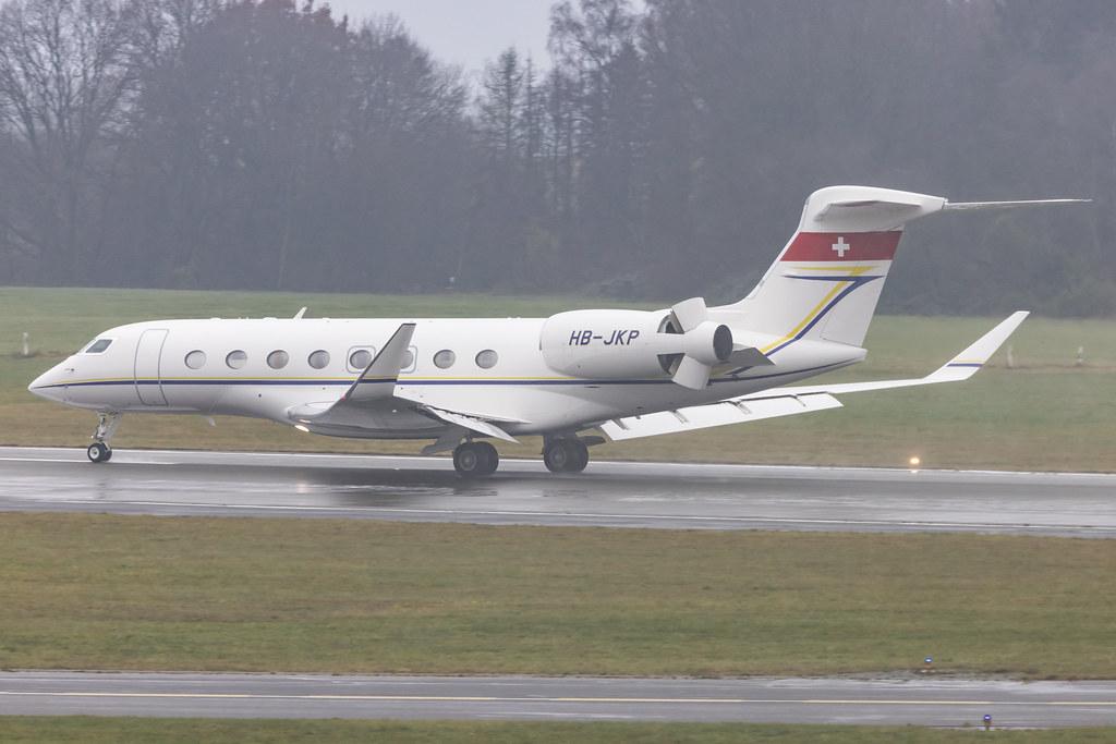 Hamburg Airport: Jet Aviation Business Jets (/ PJS) |  Gulfstream G650 GLF6 | HB-JKP | MSN 6370