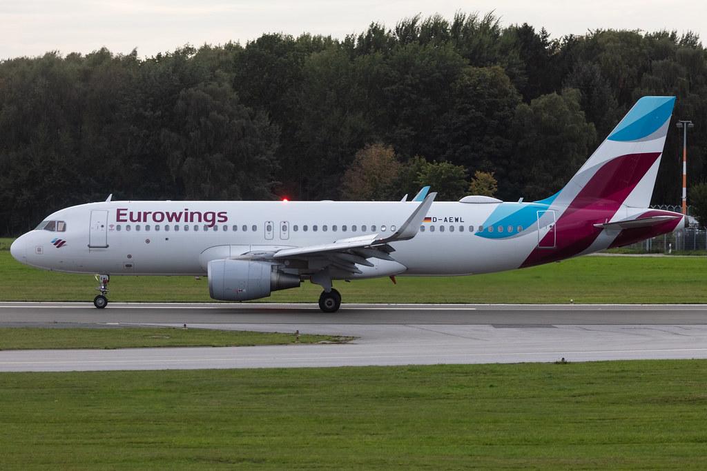 Hamburg Airport: Eurowings (EW / EWG) |  Airbus A320-214 A320 | D-AEWL | MSN 7263