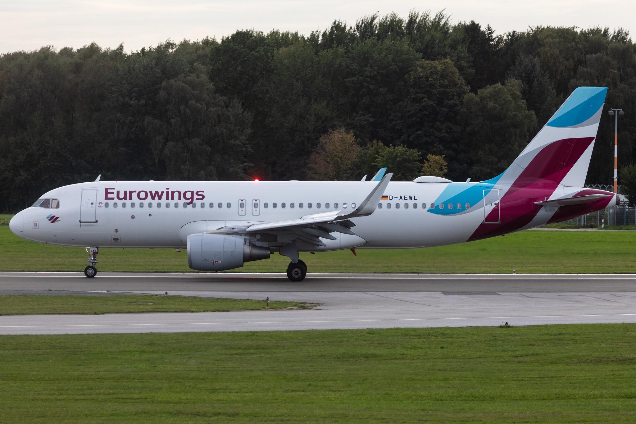 Hamburg Airport: Eurowings (EW / EWG) |  Airbus A320-214 A320 | D-AEWL | MSN 7263