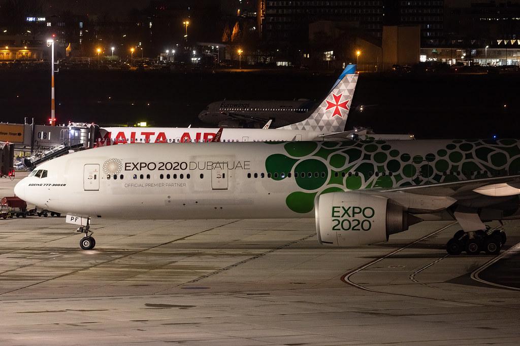 Hamburg Airport: Emirates (EK / UAE) |  Livery: Expo 2020 - Sustainability Livery |  Boeing 777-31H(ER) B77W | A6-EPF | MSN 42325