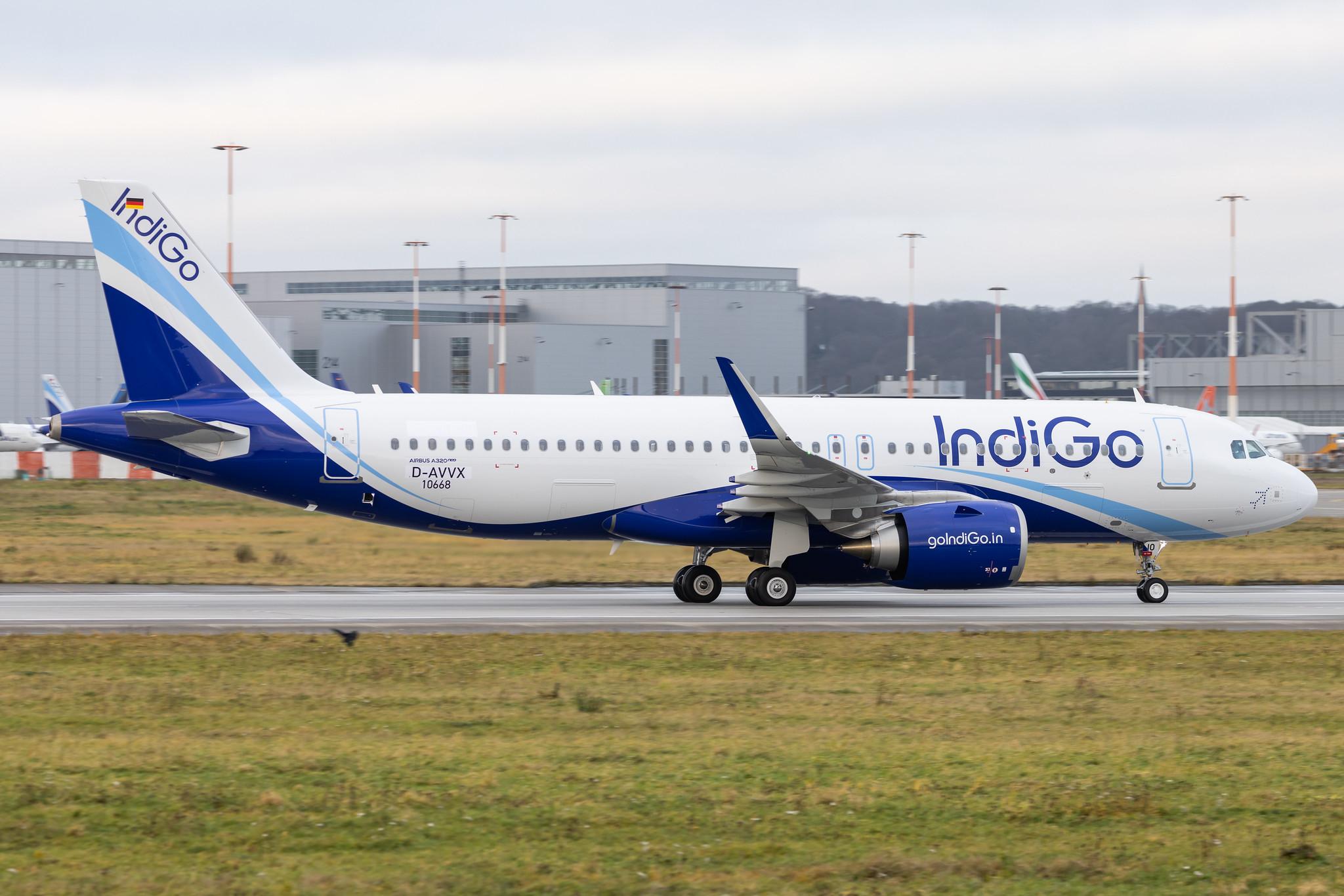 Hamburg Finkenwerder: IndiGo (6E / IGO) |  Airbus A320-251N A20N | D-AVVX (VT-IIO) | MSN 10668