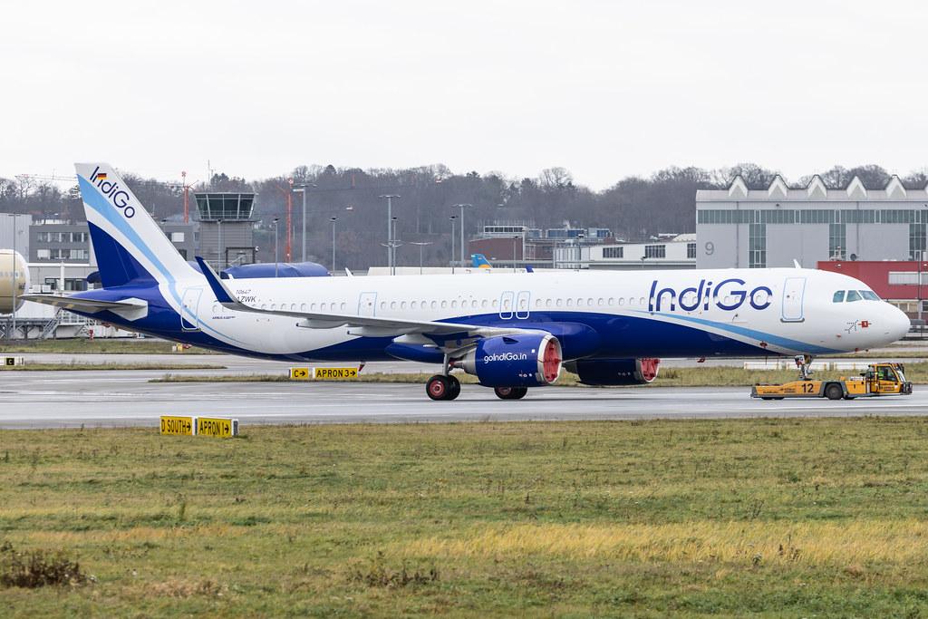 Hamburg Finkenwerder: IndiGo (6E / IGO) | Airbus A321-251NX A21N | D-AZWK (VT-IMG) | MSN 10647