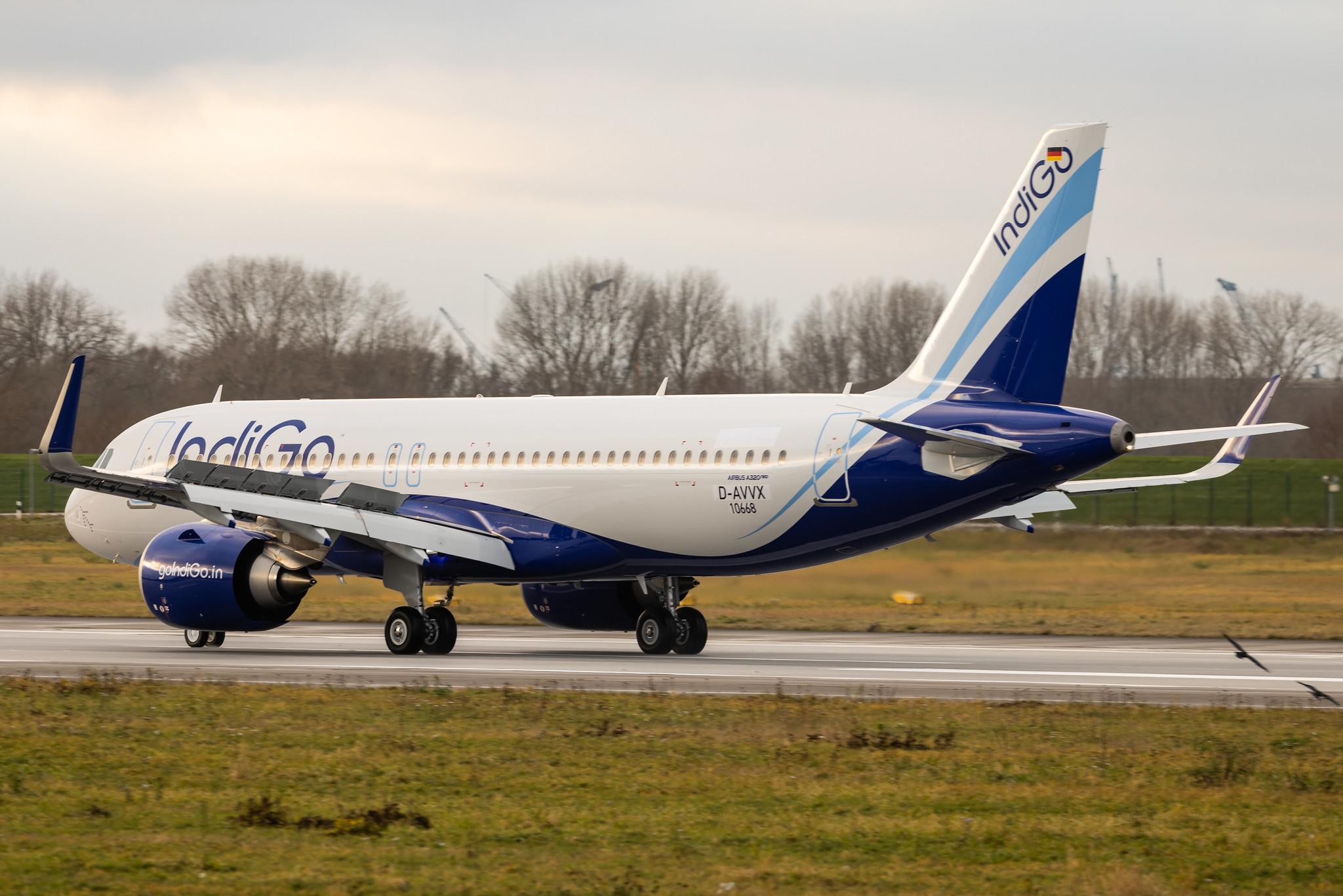 Hamburg Finkenwerder: IndiGo (6E / IGO) |  Airbus A320-251N A20N | D-AVVX (VT-IIO) | MSN 10668