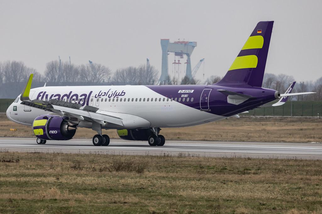 Hamburg Finkenwerder: flyadeal (F3 / FAB) | Airbus A320-251N A20N | D-AVVD (HZ-FAP) | MSN 10518