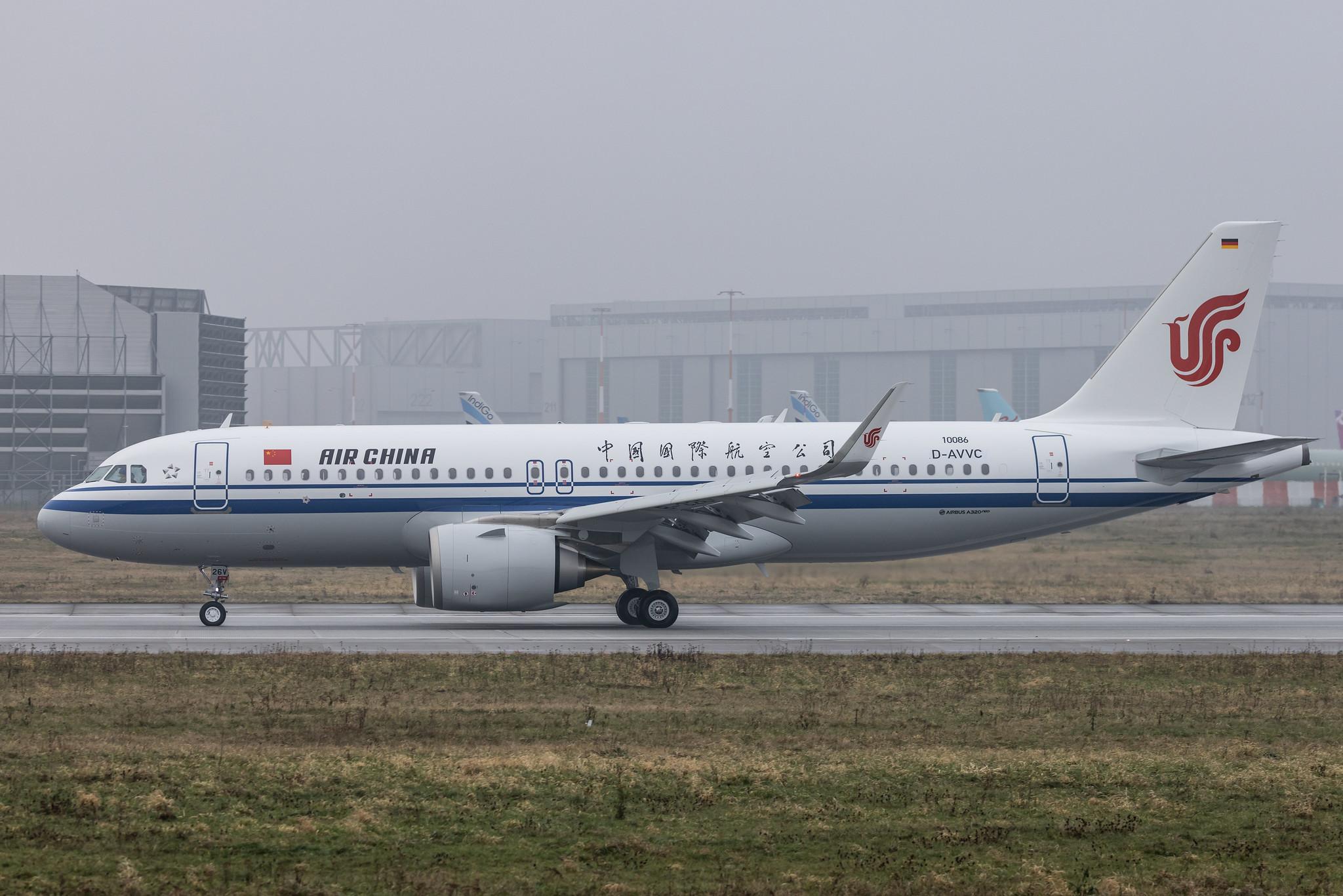 Hamburg Finkenwerder: Air China (CA / CCA) |  Airbus A320-251N A20N | D-AVVC (B-326V) | MSN 10086