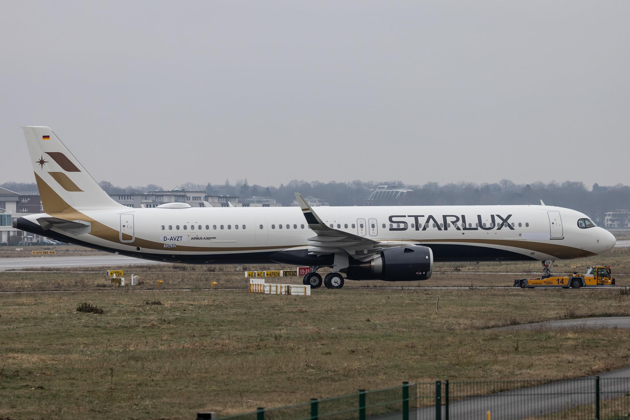 Hamburg Finkenwerder: STARLUX Airlines (JX / SJX) | Airbus A321-252NX A21N | D-AVZT (B-58209) | MSN 10432