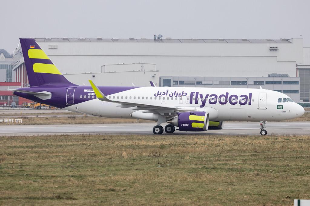 Hamburg Finkenwerder: flyadeal (F3 / FAB) | Airbus A320-251N A20N | D-AVVD (HZ-FAP) | MSN 10518