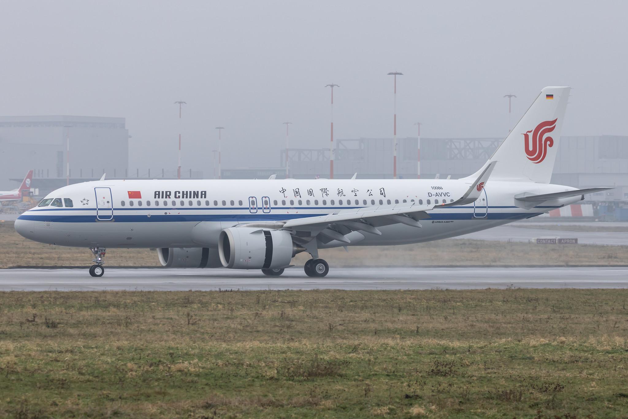 Hamburg Finkenwerder: Air China (CA / CCA) |  Airbus A320-251N A20N | D-AVVC (B-326V) | MSN 10086