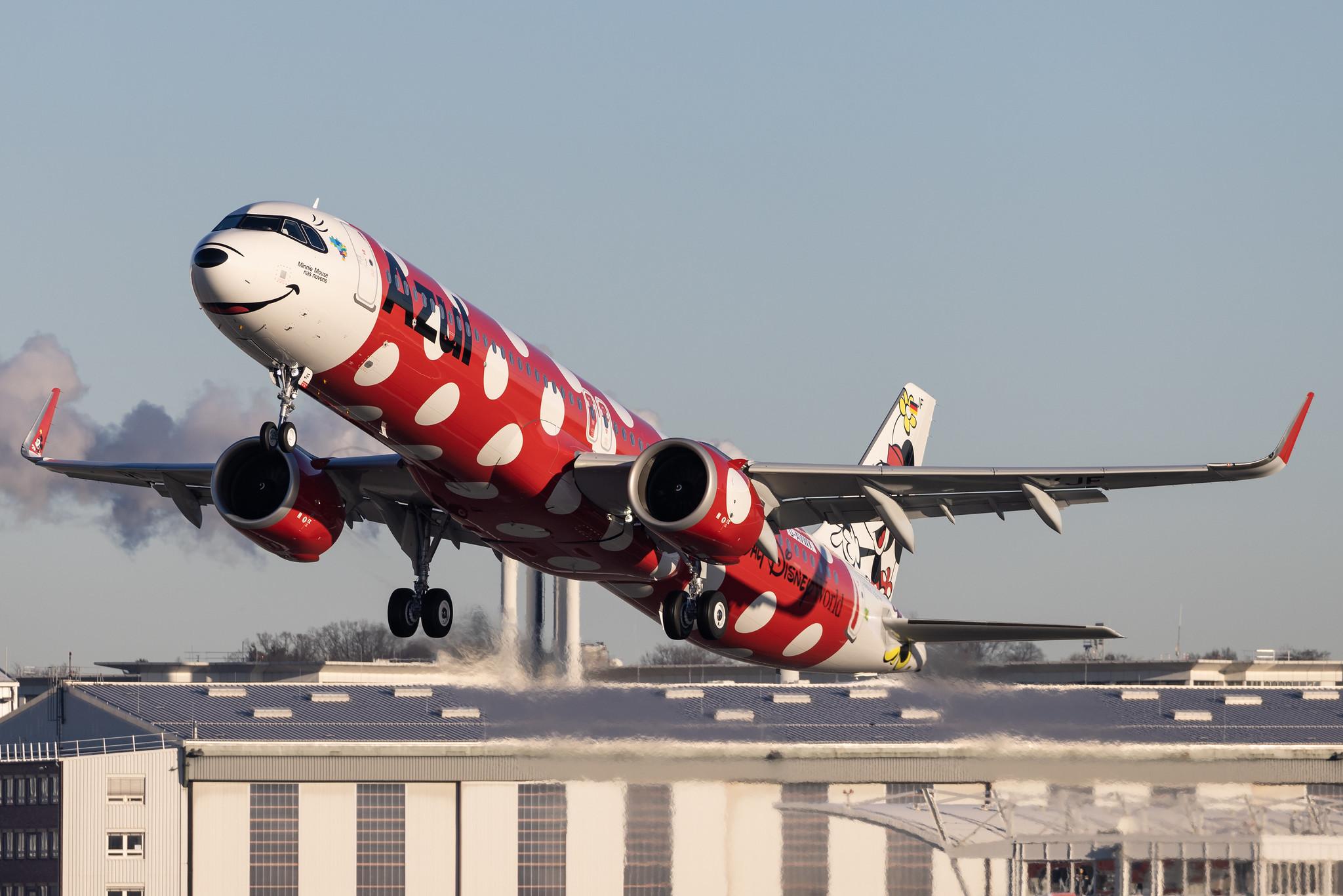 Hamburg Finkenwerder: Azul Linhas Aéreas Brasileiras  (AD / AZU) | Livery: Minnie Mouse - Walt Disney World | Airbus A321-251NX A21N | D-AVWX (PR-YJF) | MSN 10793