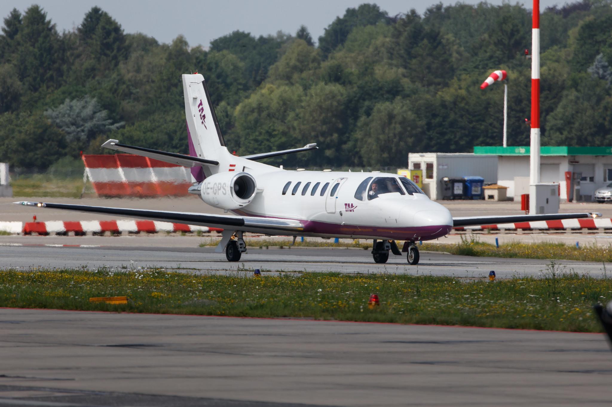 Hamburg Airport: Tyrol Air Ambulance (/ TYW) |  Cessna 550 Citation Bravo C55B | OE-GPS | MSN 550-0837