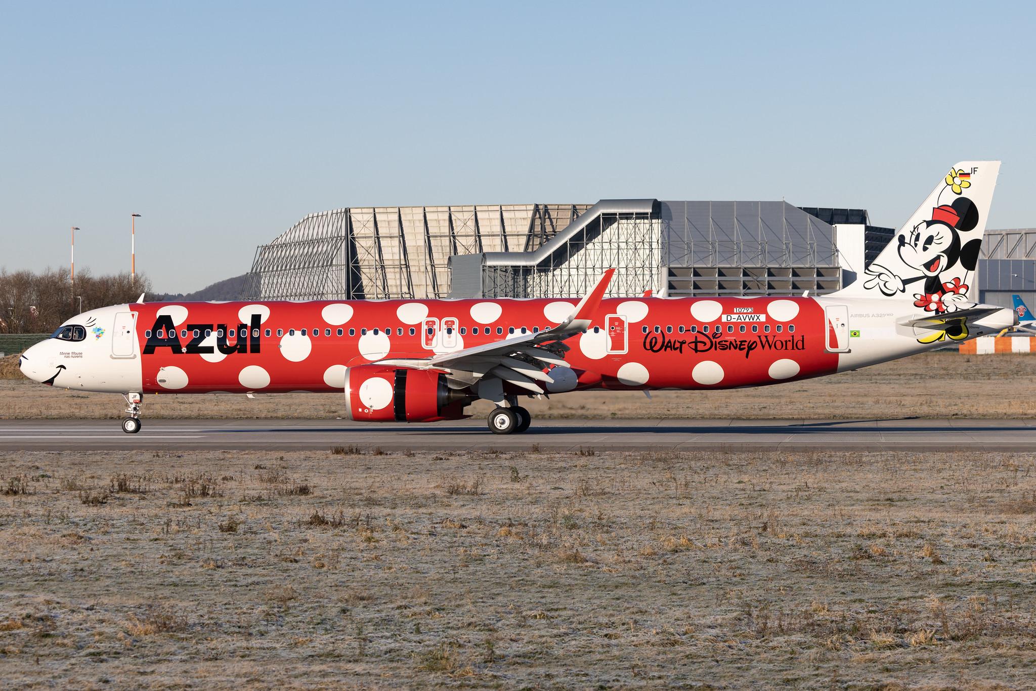 Hamburg Finkenwerder: Azul Linhas Aéreas Brasileiras  (AD / AZU) | Livery: Minnie Mouse - Walt Disney World | Airbus A321-251NX A21N | D-AVWX (PR-YJF) | MSN 10793