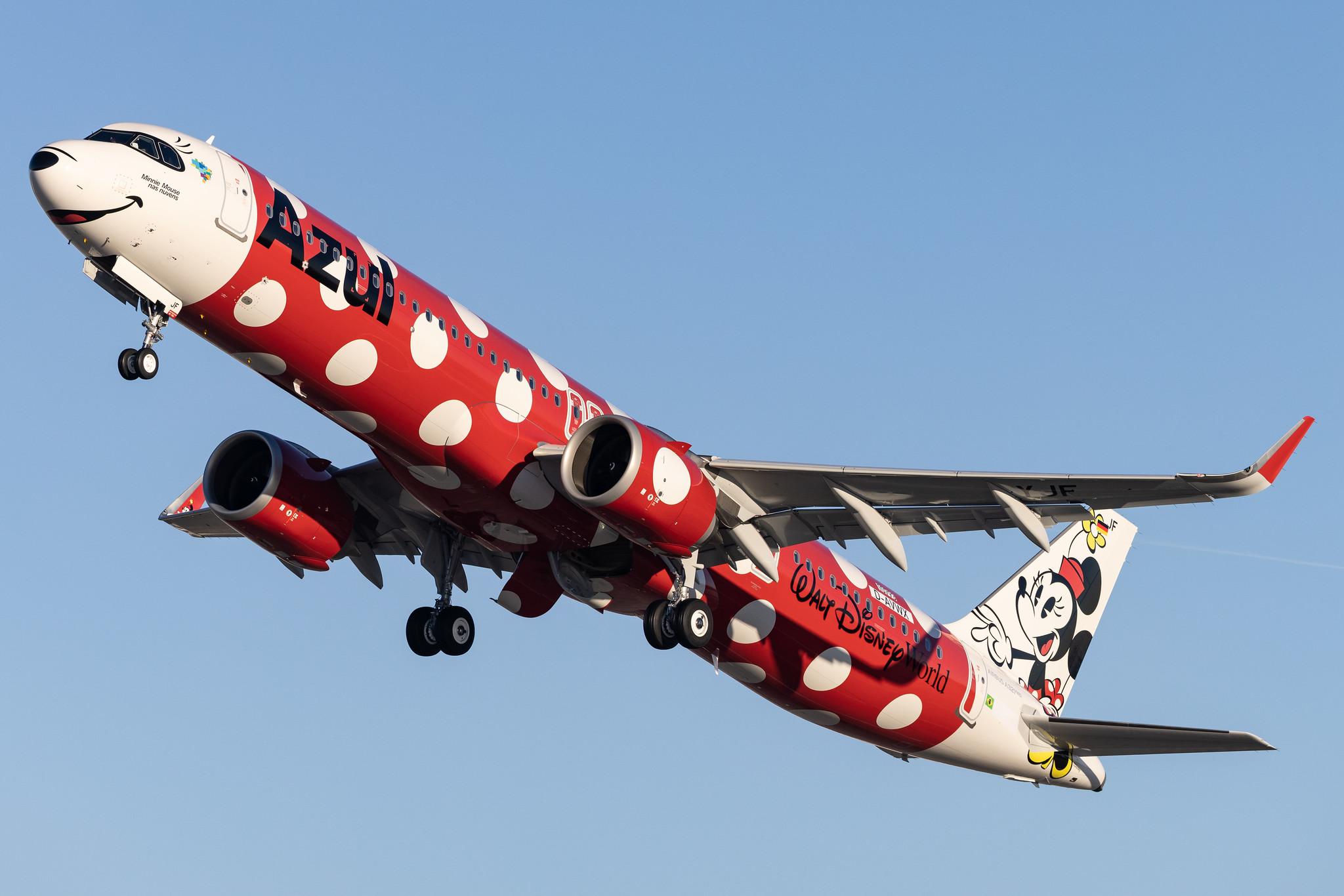 Hamburg Finkenwerder: Azul Linhas Aéreas Brasileiras  (AD / AZU) | Livery: Minnie Mouse - Walt Disney World | Airbus A321-251NX A21N | D-AVWX (PR-YJF) | MSN 10793