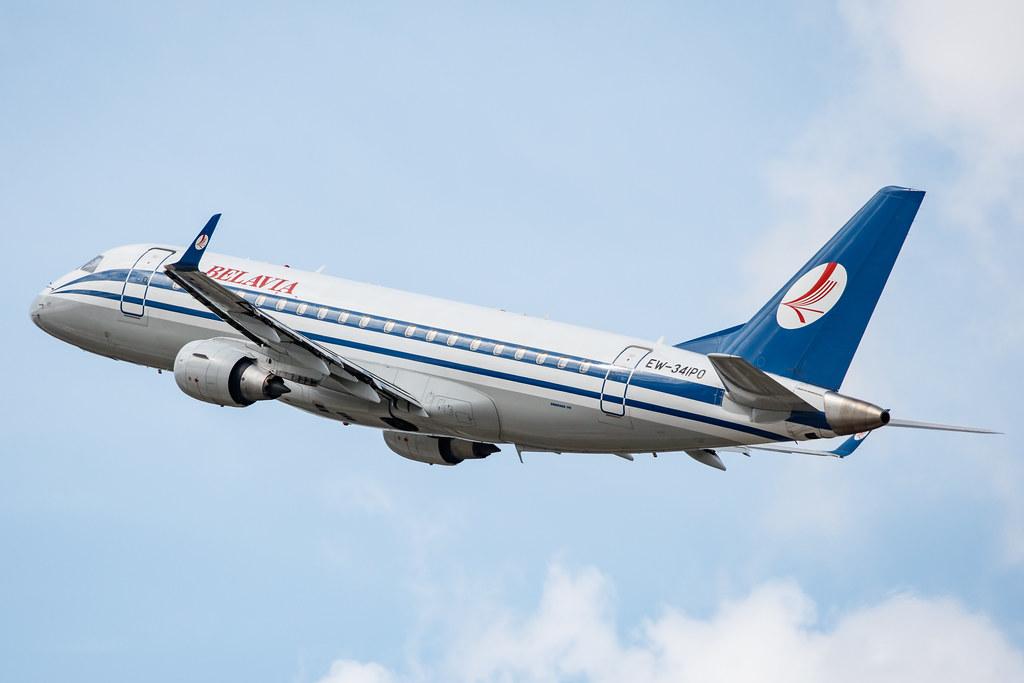 Flughafen Berlin Brandenburg: Belavia (B2 / BRU) |  Embraer E175LR E75S | EW-341PO | MSN 17000352