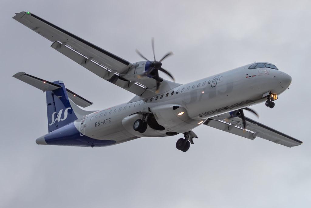 Hamburg Airport: SAS (SK / SAS) | Operator: Xfly |  ATR 72-600 AT76 | ES-ATE | MSN 1120