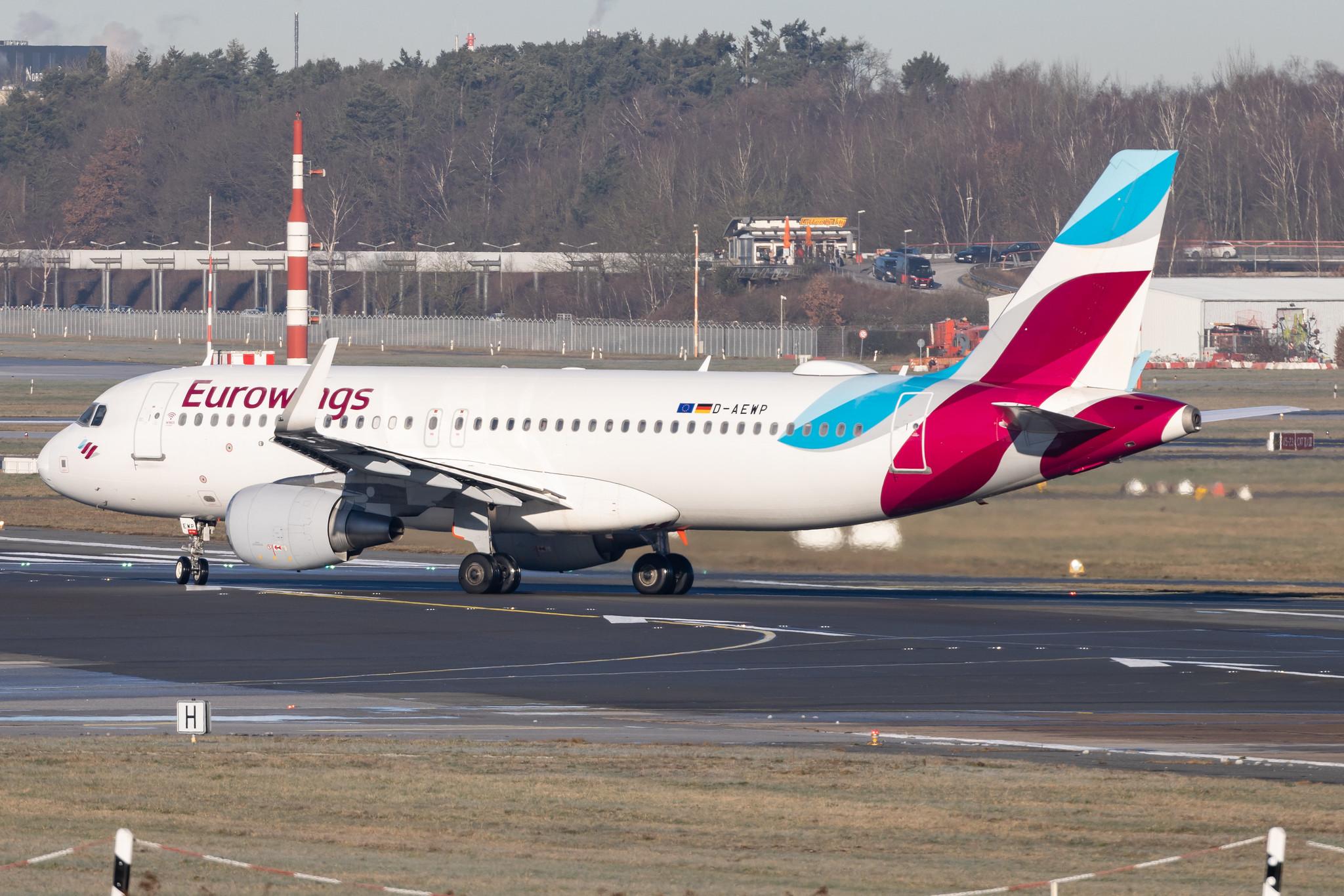 Hamburg Airport: Eurowings (EW / EWG) |  Airbus A320-214 A320 | D-AEWP | MSN 7377
