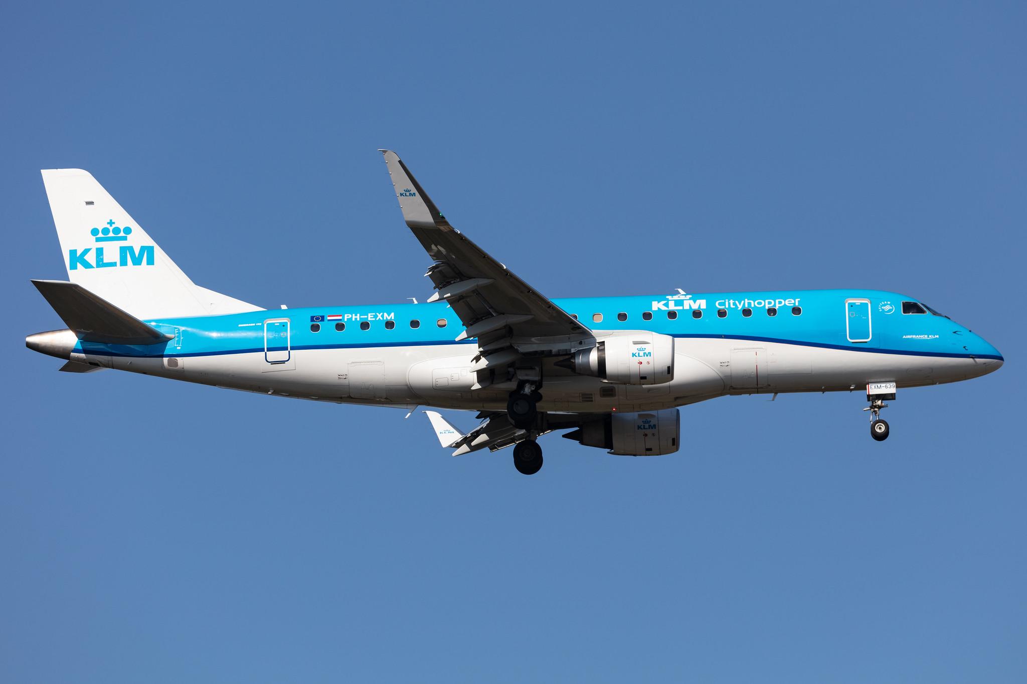 Frankfurt Airport: KLM (KL / KLM) | Operator: KLM Cityhopper |  Embraer E175STD E75L | PH-EXM | MSN 17000639