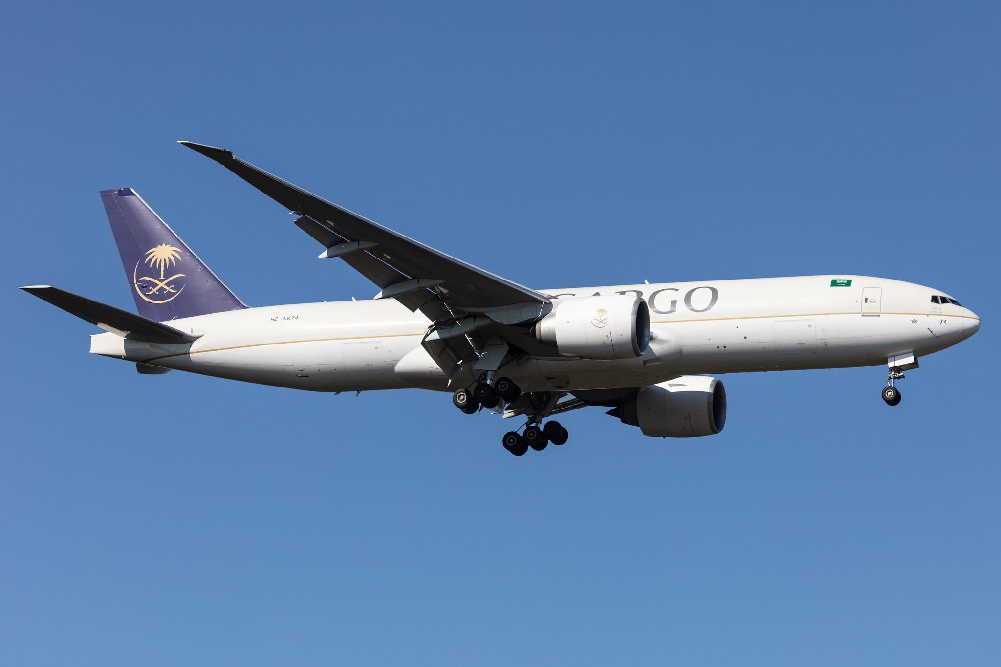 Frankfurt Airport: Saudia Cargo (SV / SVA) | Operator: Saudia |  Boeing 777-FFG B77L | HZ-AK74 | MSN 60340