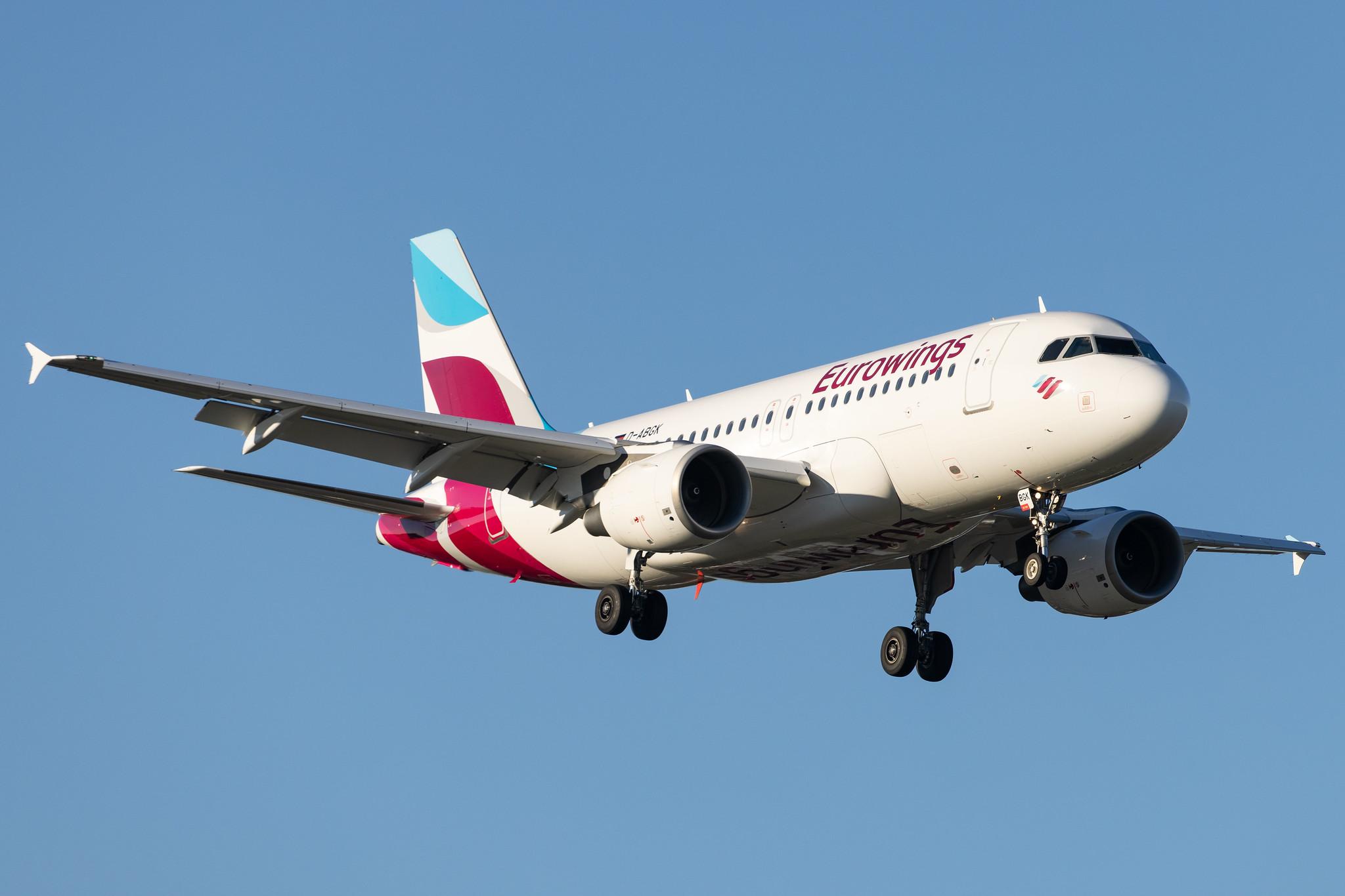 Hamburg Airport: Eurowings (EW / EWG) |  Airbus A319-112 A319 | D-ABGK | MSN 3447