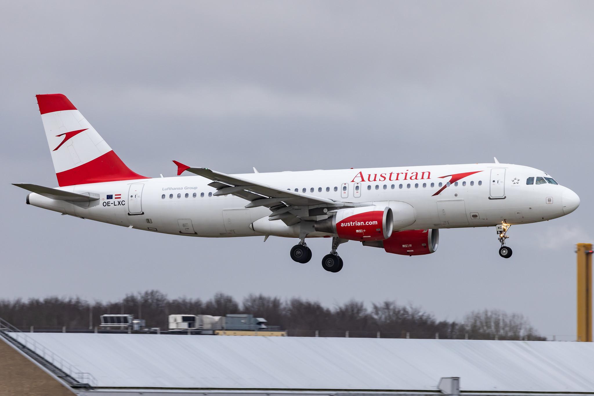 Hamburg Airport: Austrian Airlines (OS / AUA) |  Airbus A320-216 A320 | OE-LXC | MSN 3502