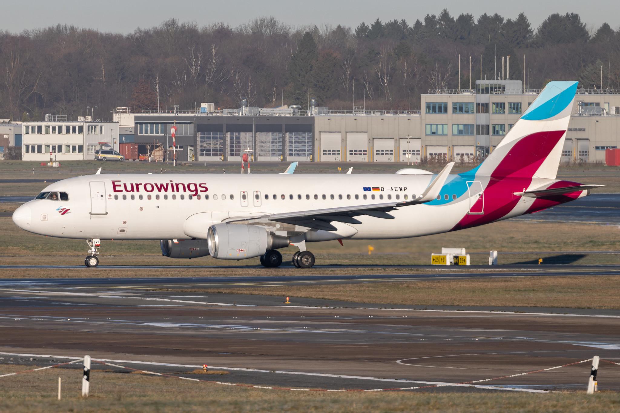 Hamburg Airport: Eurowings (EW / EWG) |  Airbus A320-214 A320 | D-AEWP | MSN 7377