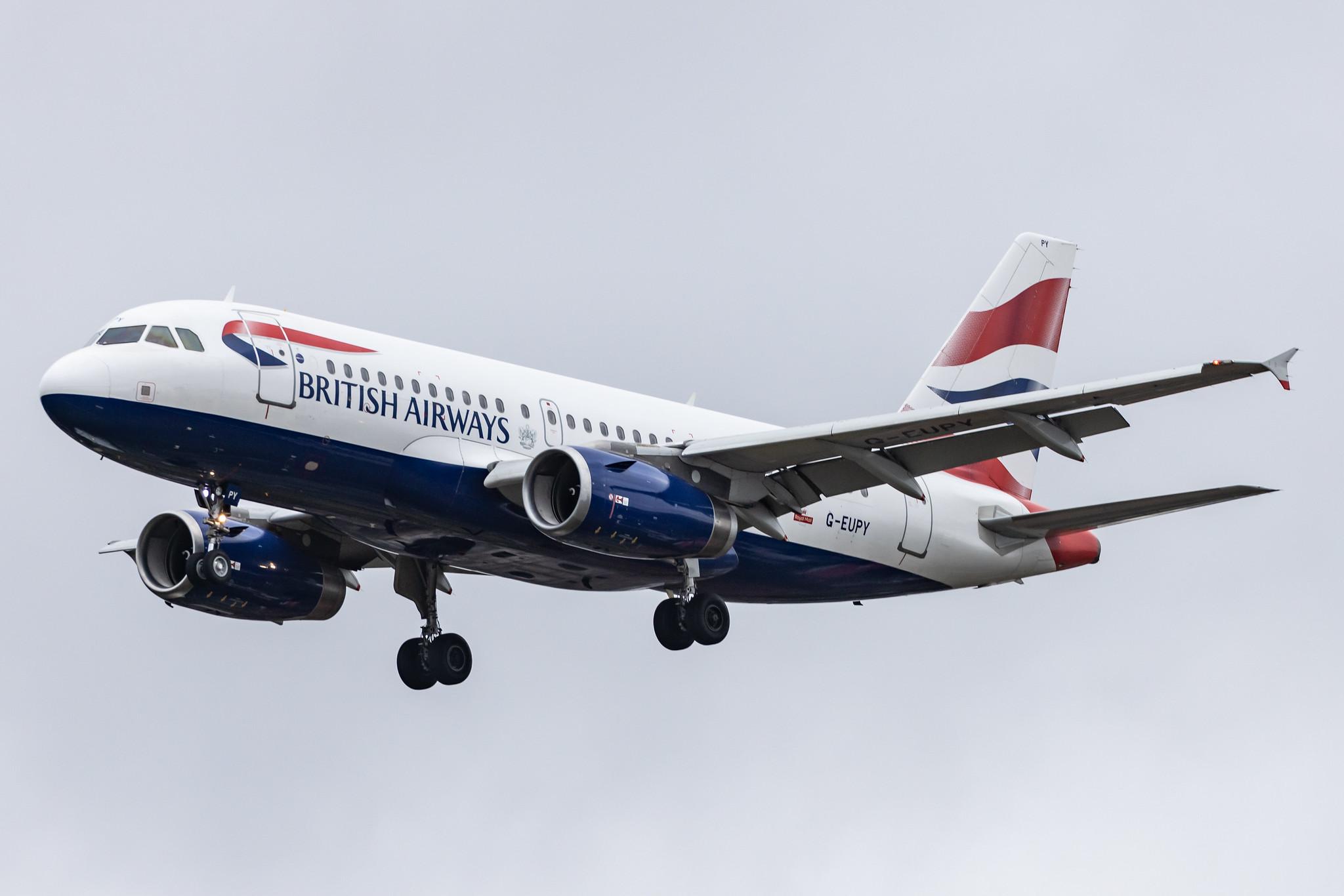 Hamburg Airport: British Airways (BA / BAW) |  Airbus A319-131 A319 | G-EUPY | MSN 1466