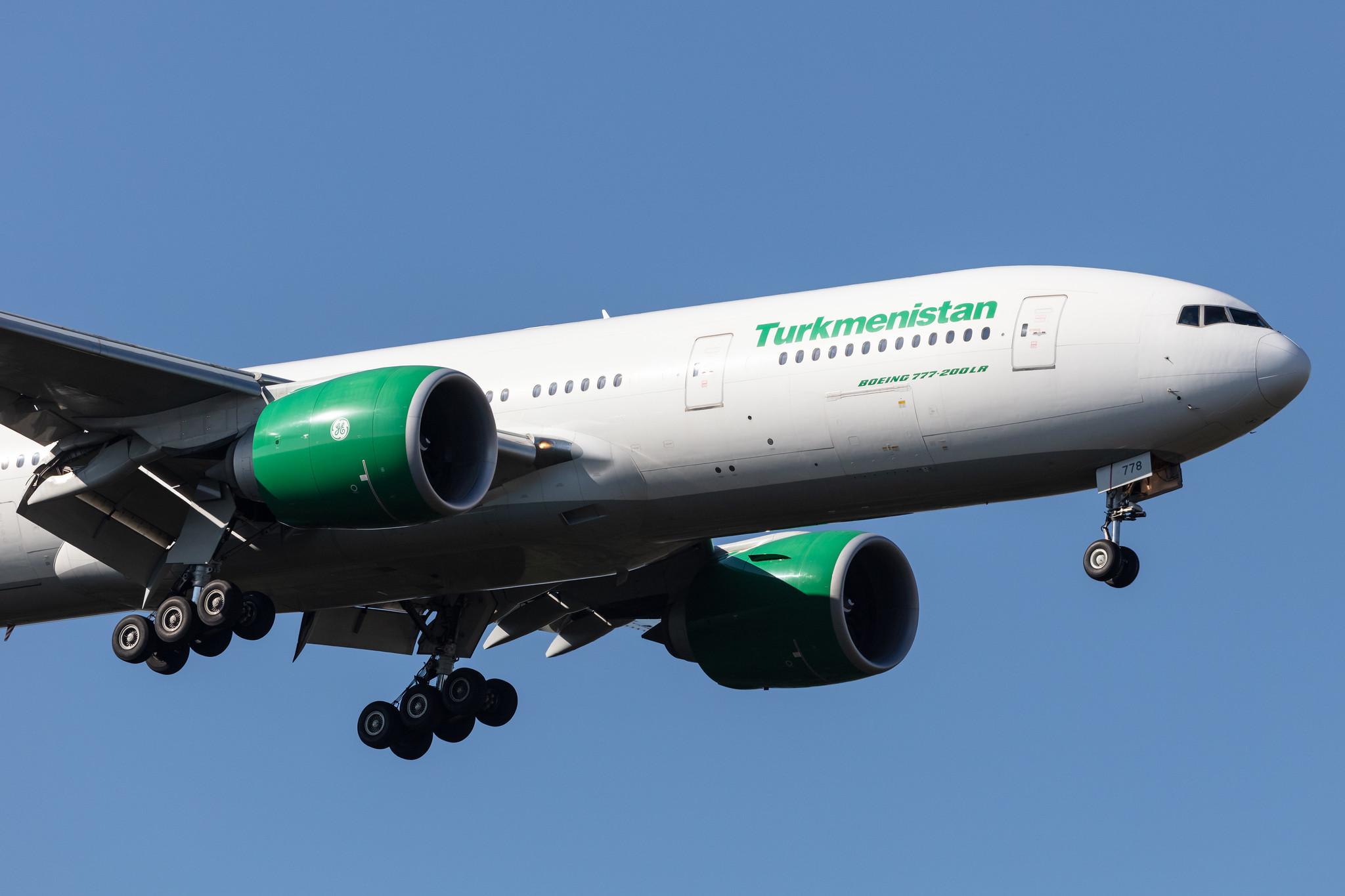 Frankfurt Airport: Turkmenistan Airlines (T5 / TUA) |  Boeing 777-22K(LR) B77L | EZ-A778 | MSN 42296