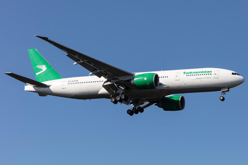 Frankfurt Airport: Turkmenistan Airlines (T5 / TUA) |  Boeing 777-22K(LR) B77L | EZ-A778 | MSN 42296