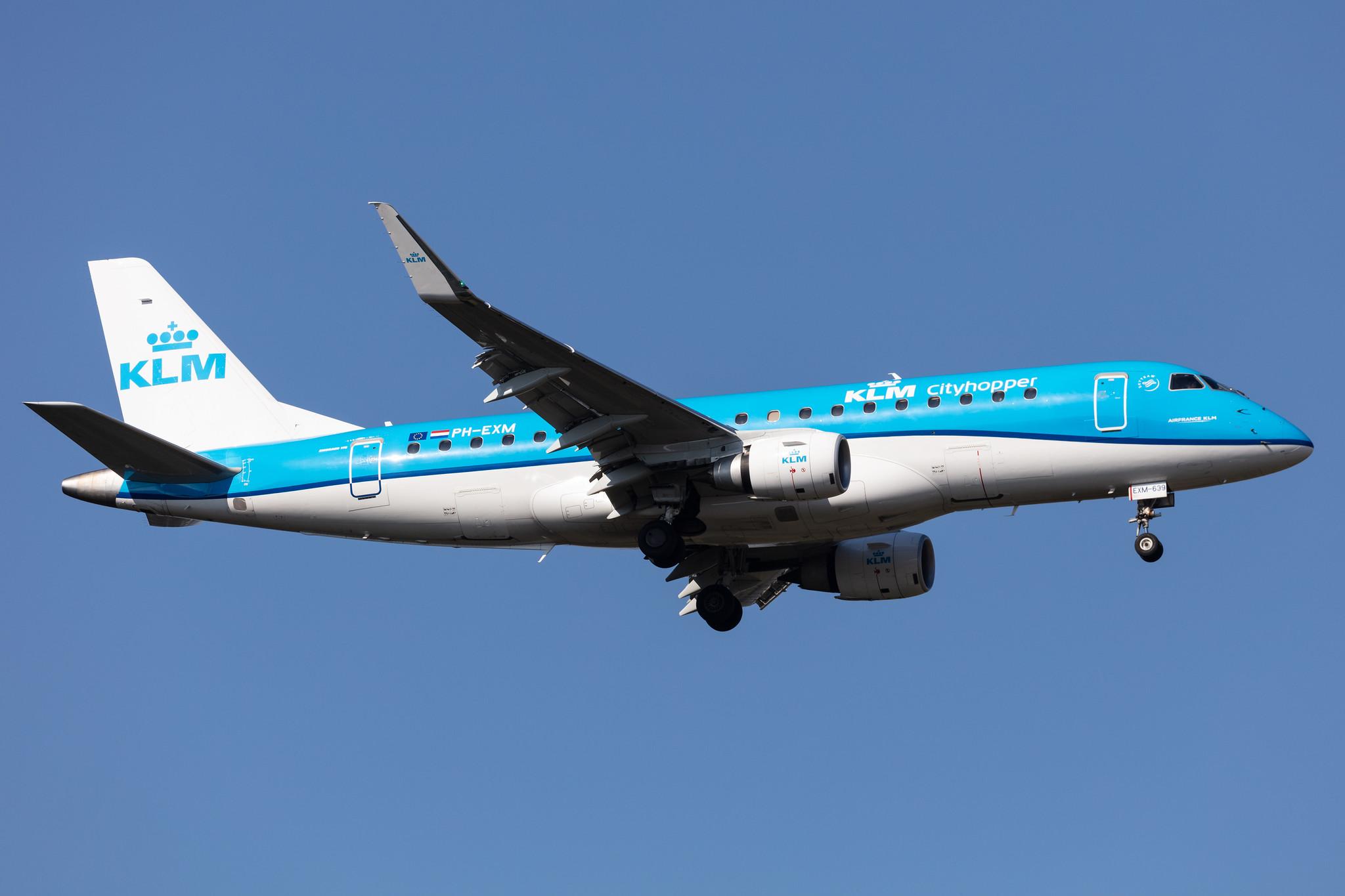 Frankfurt Airport: KLM (KL / KLM) | Operator: KLM Cityhopper |  Embraer E175STD E75L | PH-EXM | MSN 17000639