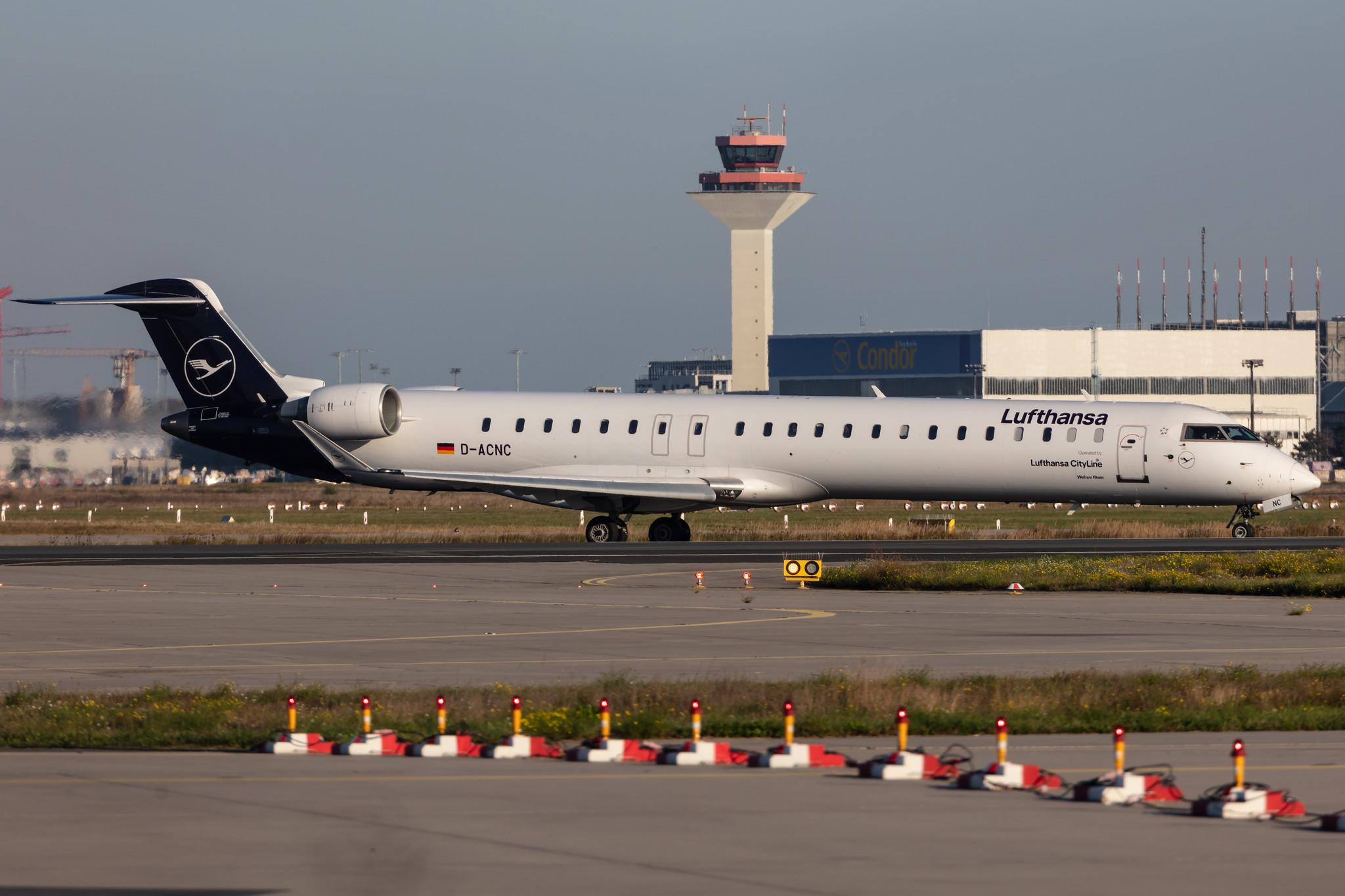 Frankfurt Airport: Lufthansa (LH / DLH) | Operator: Lufthansa CityLine |  Mitsubishi CRJ-900LR CRJ9 | D-ACNC | MSN 15236