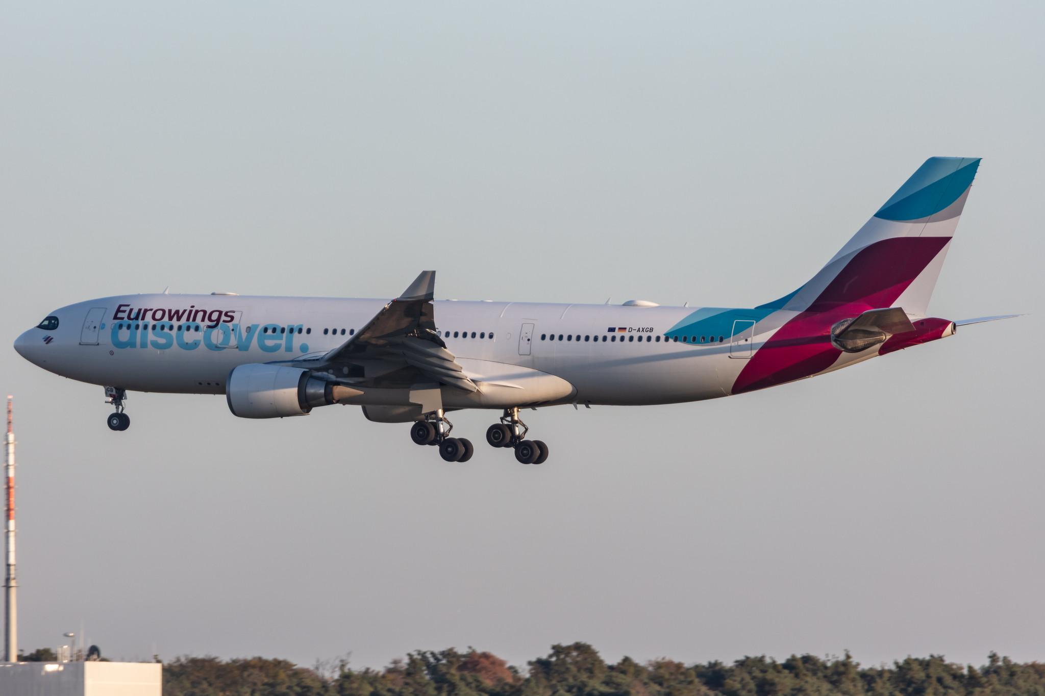 Frankfurt Airport: Eurowings Discover (4Y / OCN) |  Airbus A330-203 A332 | D-AXGB | MSN 0684