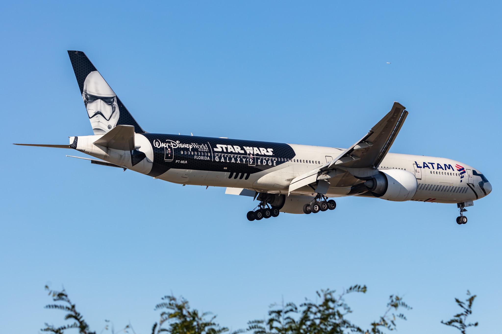 Frankfurt Airport: LATAM Airlines (LA / LAN) |  Livery: Star Wars-Galaxy's Edge Livery | Operator: LATAM Brasil |  Boeing 777-32W(ER) B77W | PT-MUA | MSN 37664