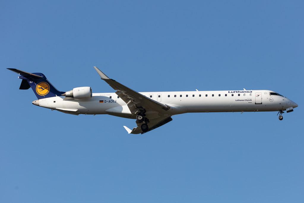 Frankfurt Airport: Lufthansa (LH / DLH) | Operator: Lufthansa CityLine |  Mitsubishi CRJ-900LR CRJ9 | D-ACKJ | MSN 15089