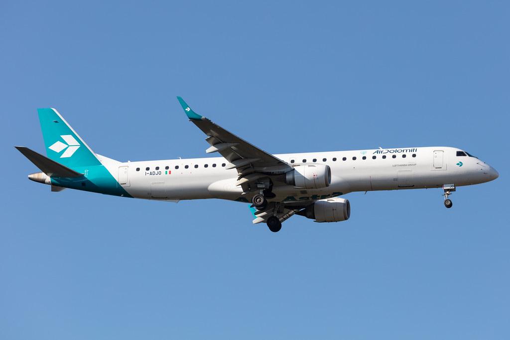 Frankfurt Airport: Air Dolomiti (EN / DLA) |  Embraer E195LR E195 | I-ADJO | MSN 19000280
