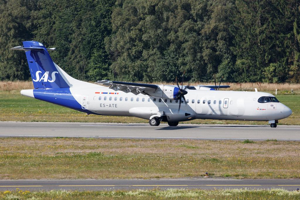 Hamburg Airport: SAS (SK / SAS) | Operator: Xfly |  ATR 72-600 AT76 | ES-ATE | MSN 1120