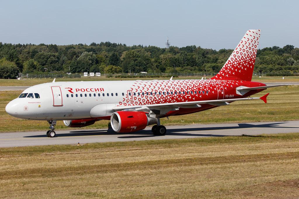 Hamburg Airport: Rossiya (FV / SDM) |  Airbus A319-111 A319 | VQ-BAV | MSN 01743