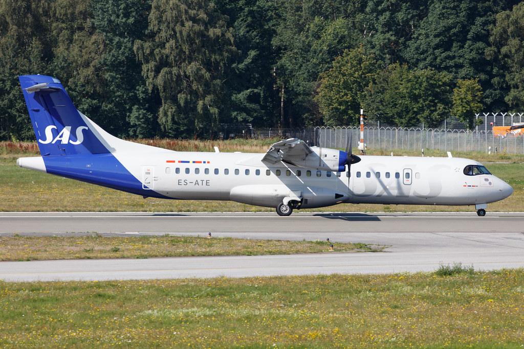 Hamburg Airport: SAS (SK / SAS) | Operator: Xfly |  ATR 72-600 AT76 | ES-ATE | MSN 1120